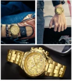 Sports Watches For Men Fashion Quartz Men Big Clock WWOOR Top Brand Luxury Military Full Steel Waterproof Chronograph Wristwatch - Image 29