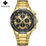Sports Watches For Men Fashion Quartz Men Big Clock WWOOR Top Brand Luxury Military Full Steel Waterproof Chronograph Wristwatch - Image 10