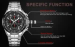 Sports Watches For Men Fashion Quartz Men Big Clock WWOOR Top Brand Luxury Military Full Steel Waterproof Chronograph Wristwatch - Image 27