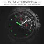 Sports Watches For Men Fashion Quartz Men Big Clock WWOOR Top Brand Luxury Military Full Steel Waterproof Chronograph Wristwatch - Image 4