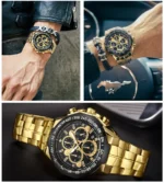 Sports Watches For Men Fashion Quartz Men Big Clock WWOOR Top Brand Luxury Military Full Steel Waterproof Chronograph Wristwatch - Image 30