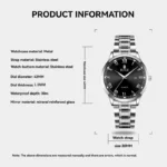 RUIGE Fashion Men's Watch Roman Scale Minimalist Men's Famous Watch Night Glow Waterproof Trendy Watch - Image 19