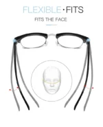 1pcs Men Retro Anti Blue Light Computer Glasses Reading And Gaming Glasses - Image 8