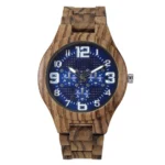 Wooden Watches for Men, Japanese Quartz Analog, Stylish Exotic Watch with Adjustable Stainless Steel Clasp, Buckle, Made - Image 13