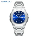 Watches for Men Analog Quartz Men's Wristwatch Luxury Casual Business Men's Watch Waterproof Stainless Steel Gift for Him - Image 2