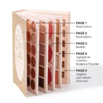 5‑Page Full Face Makeup Kit, Matte & Shimmer Eyeshadow, Blush, Contour, Lip Gloss Mascara for Versatile Makeup Looks - Image 12