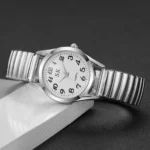 Middle aged and elderly watches, men's large digital dial, women's watch, steel strip spring, elastic band, elderly watch - Image 18