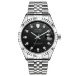 TEVISE  Watch for Men Automatic Mechanical Stainless Steel Waterproof Casual Business Wristwatch Chronograph Date Display Clock - Image 2