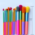 Makeup Brushes 15Pcs Colourful Makeup Brush Set Foundation Contour Blush Concealers Eye Shadow Blending Make Up Brush Kit - Image 5
