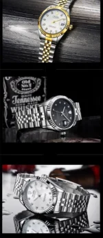 TEVISE  Watch for Men Automatic Mechanical Stainless Steel Waterproof Casual Business Wristwatch Chronograph Date Display Clock - Image 14