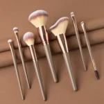 Makeup Brushes Set, 15Pcs Face Eye Makeup Brush Kit – Foundation Powder Blush Brush, Eyeshadow Eyeliner Eyebrow Brush, Highlight - Image 18