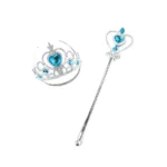 Girl Princess Accessories Kids Elsa Anna Wig Elza Gloves Necklace Earring Photography Props Children Cosplay Play Party Supplies - Image 16