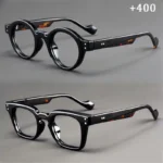 A set of 2 vintage round and square reading glasses, suitable for both men and women, designed to assist with presbyopia - Image 10
