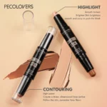 Double Head Highlight Pen Face Make Up Liquid Waterproof Contouring Foundation Contour Makeup Concealer Stick Pencil Cosmetics - Image 3