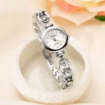 Women Watches 2024 Luxury Brands Stainless Steel Crystal Bracelet Wrist Watch Fashion Ladies Dress Reloj Mujer Montre Femme - Image 7