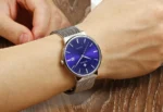 2022 Fashion Wwoor Top Brand Men Simple Slim Watches Luxury Gold Steel Mesh Ultra Thin Waterproof Date Wrist Watch Golden Clock - Image 26