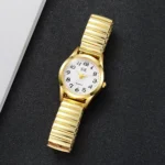 Middle aged and elderly watches, men's large digital dial, women's watch, steel strip spring, elastic band, elderly watch - Image 19