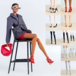 Shoes Accessories Handmade Shoes Exquisite 1/6 Supermodel High Heels Boots Accessories