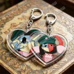 Hot Game Love Keychains for Accessories Bag Ena Dream BBQ Coral Glasses Taski Maiden Keyrings Jewelry Gamer Fans Gaming Gifts