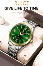 RUIGE Fashion Men's Watch Roman Scale Minimalist Men's Famous Watch Night Glow Waterproof Trendy Watch - Image 21