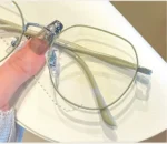 Clear Glasses Women Polygonal Metal Frame Eye Glasses 0 Flat Mirror Girls Eyewear Anti Blue Light Glasses Fashion Eyeglasses - Image 15