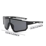 A Pair of Stylish Men's Glasses. Large Frame Glasses with a Futuristic Feel, Suitable for Men, Women, Fashion, and Photography - Image 6