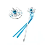 Girl Princess Accessories Kids Elsa Anna Wig Elza Gloves Necklace Earring Photography Props Children Cosplay Play Party Supplies - Image 11
