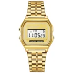 Elegant Digital Watch For Women Gold Silver Stainless Steel Business Ladies Electronic Wrist Watches Man Clock Zegarek Damski - Image 14