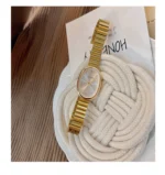 1pc New Fashionable Women's Watch With Gold Bracelet, Vintage & Luxury Ins Style, Elegant & Versatile Quartz Watch ladies watch - Image 10