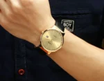 2022 Fashion Wwoor Top Brand Men Simple Slim Watches Luxury Gold Steel Mesh Ultra Thin Waterproof Date Wrist Watch Golden Clock - Image 30