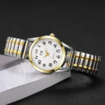 Middle aged and elderly watches, men's large digital dial, women's watch, steel strip spring, elastic band, elderly watch - Image 17