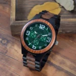 Wooden Watches for Men, Japanese Quartz Analog, Stylish Exotic Watch with Adjustable Stainless Steel Clasp, Buckle, Made - Image 22