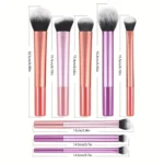 8pcs Makeup Brush Kit Soft Synthetic Hair Make Up Brushes Foundation Blush Eyeshadow Cosmetic Makeup Tools - Image 4