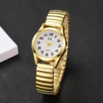 Middle aged and elderly watches, men's large digital dial, women's watch, steel strip spring, elastic band, elderly watch - Image 14