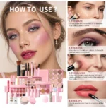 All In One Makeup Set Gathering All Cosmetic Including Base Makeup, Concealer, Contour ,Powder Blusher, Eyebrow Eye, Lip Makeup - Image 18