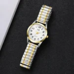 Middle aged and elderly watches, men's large digital dial, women's watch, steel strip spring, elastic band, elderly watch - Image 20