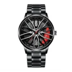 Car Watches For Men,Waterproof Stainless Steel Quartz Wrist Watch Sports Men’s Watches With Car Wheel Rim Hub Design - Image 10