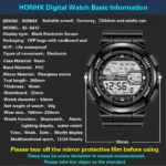 A Variety Of Styles Of Cool Sports Electronic Watches With Four Buttons - Image 4