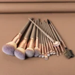 Makeup Brushes Set, 15Pcs Face Eye Makeup Brush Kit – Foundation Powder Blush Brush, Eyeshadow Eyeliner Eyebrow Brush, Highlight - Image 13