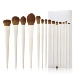 Makeup Brush Set - 14Pcs Synthetic Hair Foundation Eyeshadow Powder Contour Professional Beauty Tool - Image 6