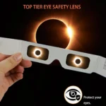 Pack Of 10 Solar Eclipse Glasses -Total Solar Eclipse Viewing Sunglasses With Superior Optics,Sun Safe Shades For Adults Or Kids - Image 5