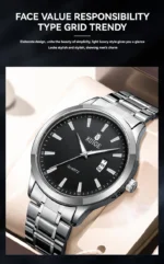RUIGE Fashion Men's Watch Roman Scale Minimalist Men's Famous Watch Night Glow Waterproof Trendy Watch - Image 30