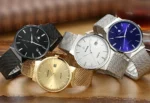 2022 Fashion Wwoor Top Brand Men Simple Slim Watches Luxury Gold Steel Mesh Ultra Thin Waterproof Date Wrist Watch Golden Clock - Image 27