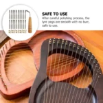 1 Set Of Professional Lyre Harp Accessories Including Sturdy String Nails Lyre Pegs Adjuster Tools For Musical Instrument - Image 8
