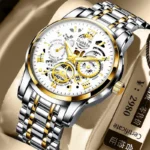 UTHAI Watch For Men Trendy High End Light Luxury Versatile Quartz Wristwatches Waterproof Roman Hollow Male's Clock Watch - Image 2