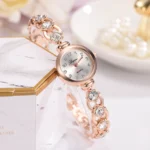 Women Watches 2024 Luxury Brands Stainless Steel Crystal Bracelet Wrist Watch Fashion Ladies Dress Reloj Mujer Montre Femme - Image 3