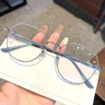 Clear Glasses Women Polygonal Metal Frame Eye Glasses 0 Flat Mirror Girls Eyewear Anti Blue Light Glasses Fashion Eyeglasses - Image 7