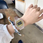 Men Women Watches  Fashion LED Casual Transparent Digital Display Sport  Lover's Gift  Children Kid's Wristwatch Female Clock