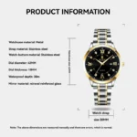 RUIGE Fashion Men's Watch Roman Scale Minimalist Men's Famous Watch Night Glow Waterproof Trendy Watch - Image 27