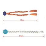 Girl Princess Accessories Kids Elsa Anna Wig Elza Gloves Necklace Earring Photography Props Children Cosplay Play Party Supplies - Image 29